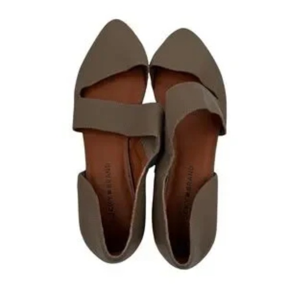 Lucky Brand Brown Pointed Toe Slip-On Flats Size 10 Women’s - Picture 5 of 10